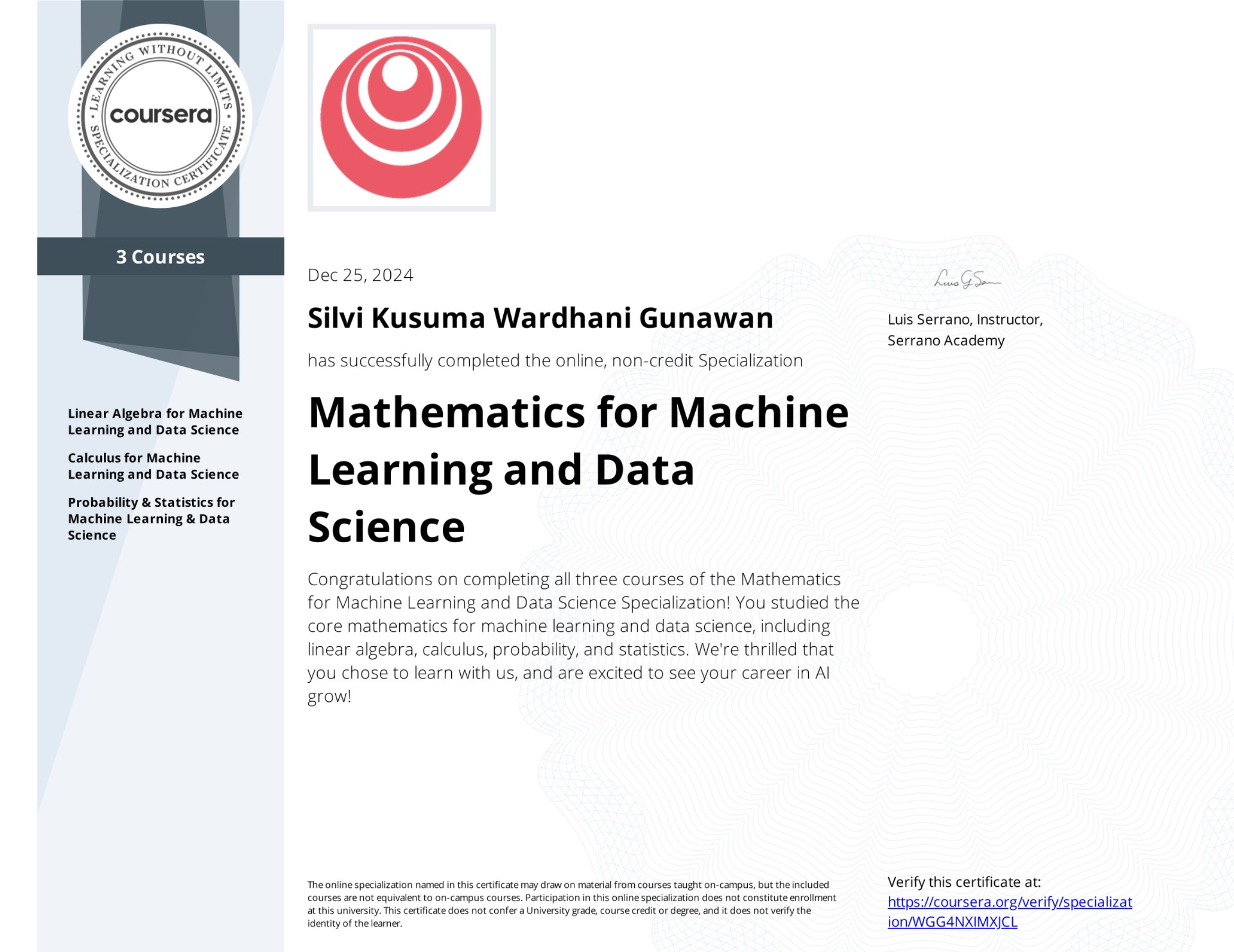 Mathematics for Machine Learning